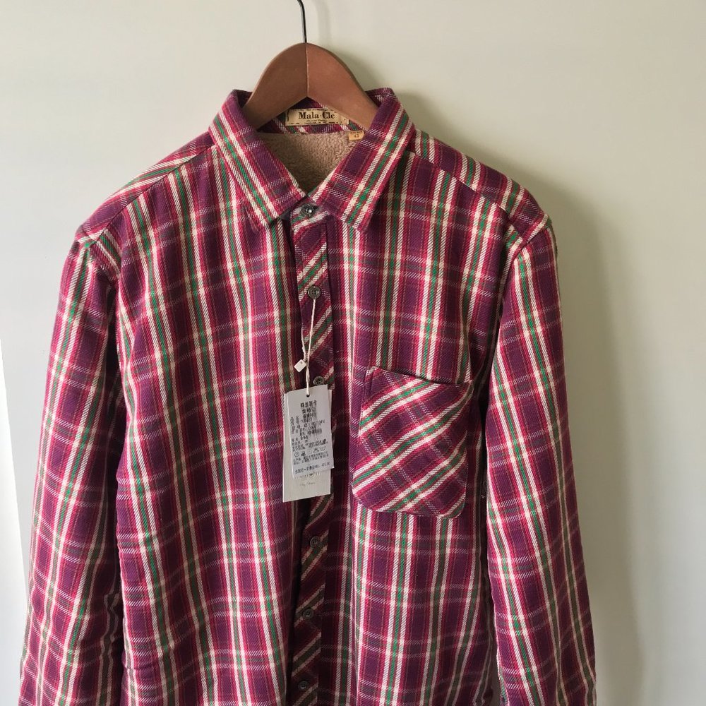 NWT Mens Fleece-Lined Shirt Jacket S-M